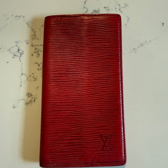 Louis Vuitton Red Epi Long Wallet - Picture 1 of 7
